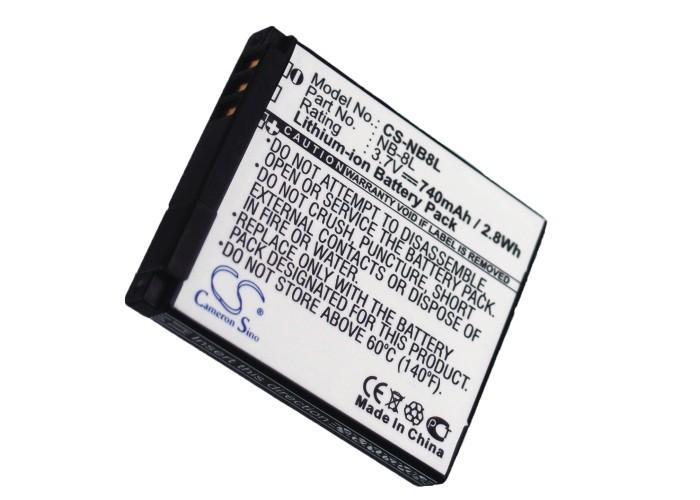 Батерия за апарат CANON PowerShot A3000 NB8L LiIon 3.7V 740mAh CAMERON SINO | JAR Computers Батерия за апарат CANON PowerShot A3000 NB8L LiIon 3.7V 740mAh CAMERON SINO