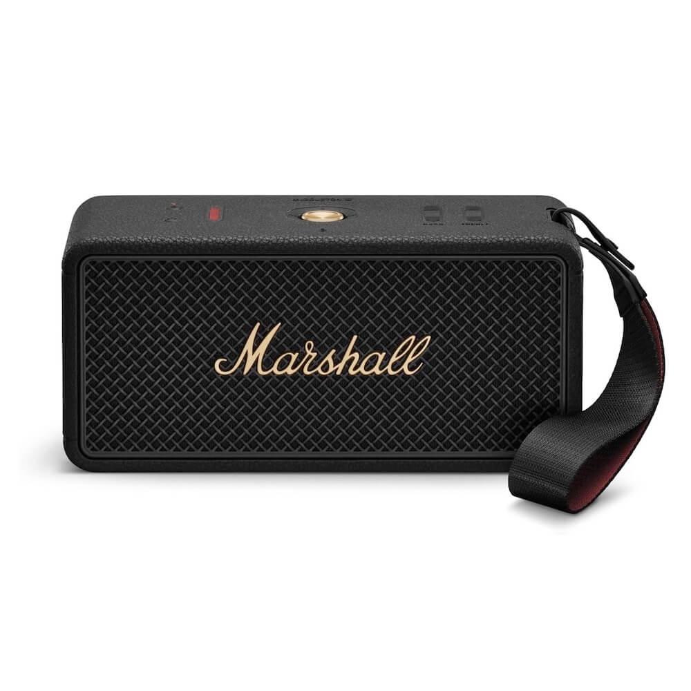 Безжичен портативен аудиофилски спийкър за мобилни устройства с Bluetooth - Marshall Middleton II Portable Bluetooth Speaker (черен-бронз) | JAR Computers Безжичен портативен аудиофилски спийкър за мобилни устройства с Bluetooth - Marshall Middleton II Portable Bluetooth Speaker (черен-бронз)
