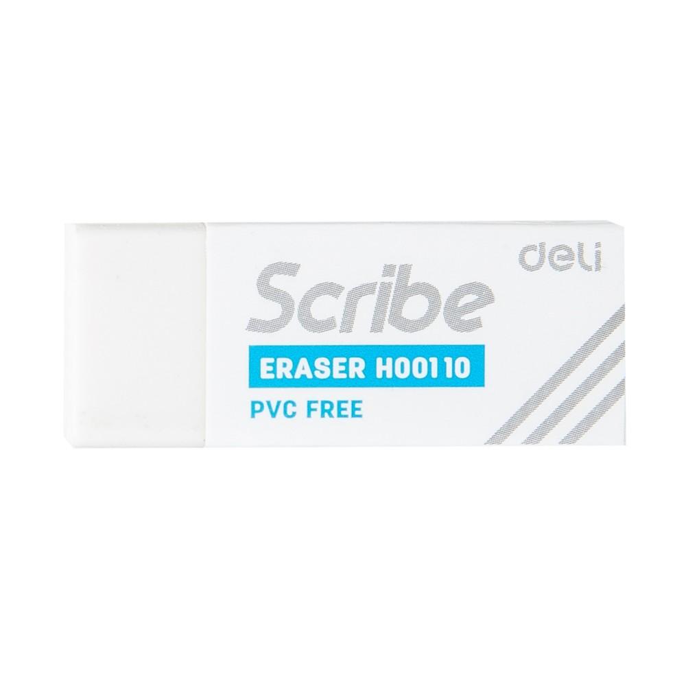 Гума за молив Deli Scribe EH00110, 42х17х10 мм, бяла | JAR Computers Гума за молив Deli Scribe EH00110, 42х17х10 мм, бяла