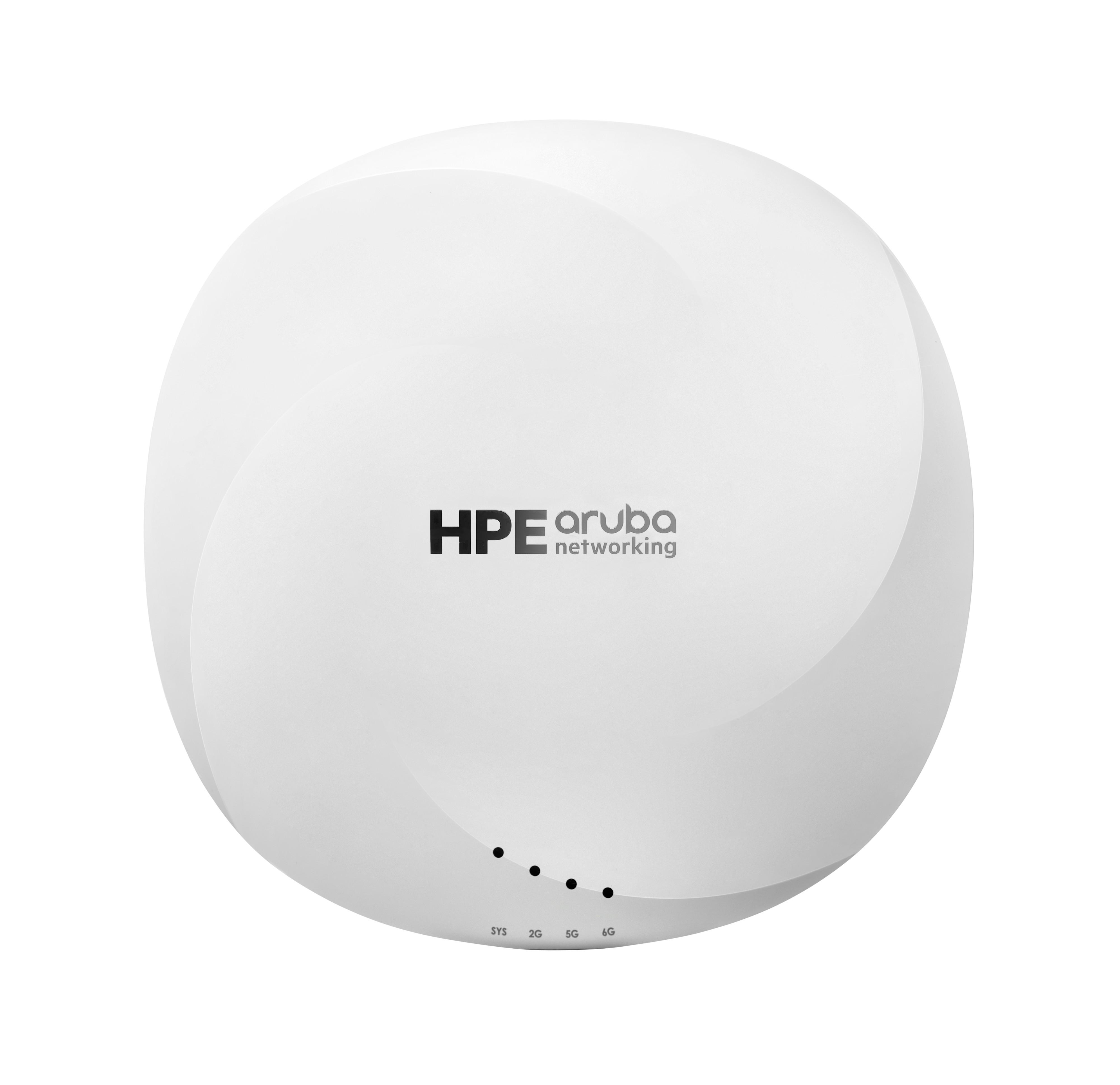 HPE Aruba Networking AP-635 (RW) Tri Radio 2x2 802.11ax Wi-Fi 6E Internal Antennas Campus AP 2400 Мбит/с Бяла Захранване по Ethernet (PoE) | JAR Computers HPE Aruba Networking AP-635 (RW) Tri Radio 2x2 802.11ax Wi-Fi 6E Internal Antennas Campus AP 2400 Мбит/с Бяла Захранване по Ethernet (PoE)