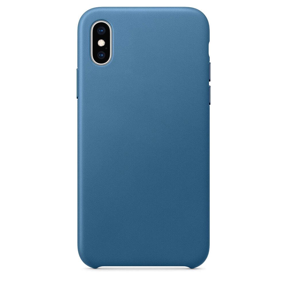 Качествен кожен (естествена кожа) кейс за iPhone XS Max - SDesign Leather Original Case (светлосин) | JAR Computers Качествен кожен (естествена кожа) кейс за iPhone XS Max - SDesign Leather Original Case (светлосин)