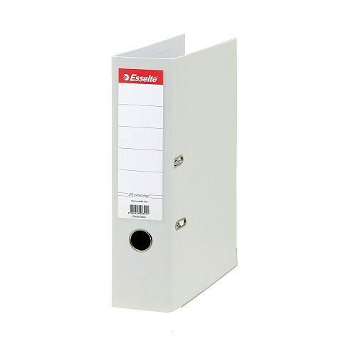 Класьор Esselte Economy, РР, A4, 75 мм, метален кант, сменяем етикет, бял | JAR Computers Класьор Esselte Economy, РР, A4, 75 мм, метален кант, сменяем етикет, бял