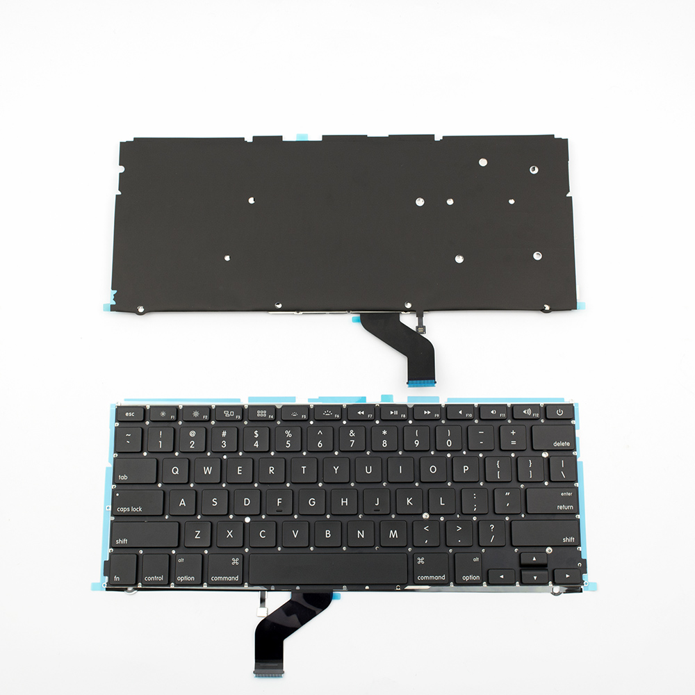 Клавиатура за лаптоп Apple MacBook Air A1425 13.3" Black Without Frame US Backlit / Черна Без Рамка с Подсветка (Малък Ентър) | JAR Computers Клавиатура за лаптоп Apple MacBook Air A1425 13.3" Black Without Frame US Backlit / Черна Без Рамка с Подсветка (Малък Ентър)