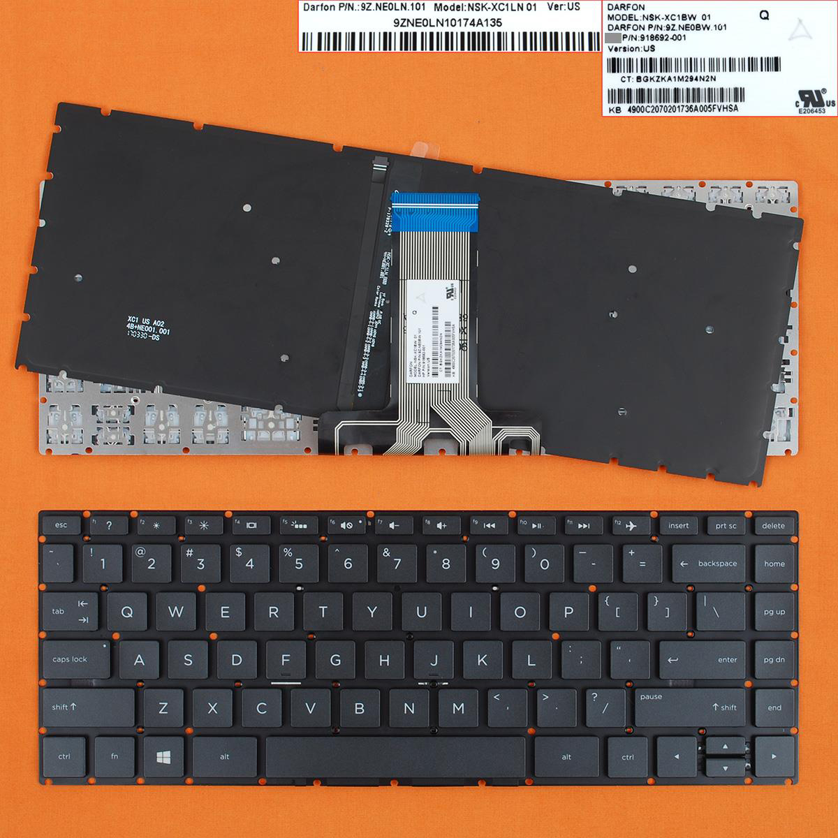 Клавиатура за лаптоп HP Pavilion 14-BS 14-BS000 14-BS100 14-BS500 Черна Без Рамка (Малък Ентър) с Подсветка / Black Without Frame With Backlit | JAR Computers Клавиатура за лаптоп HP Pavilion 14-BS 14-BS000 14-BS100 14-BS500 Черна Без Рамка (Малък Ентър) с Подсветка / Black Without Frame With Backlit