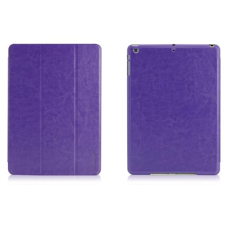Кожен калъф с поставка и покритие за iPad Air, iPad 5 (2017) - Tunewear LeatherLook Shell (лилав) | JAR Computers Кожен калъф с поставка и покритие за iPad Air, iPad 5 (2017) - Tunewear LeatherLook Shell (лилав)