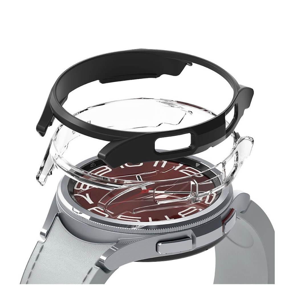 Комплект от два броя качествен твърд кейс за Samsung Galaxy Watch 6 Classic 43 мм (прозрачен и черен) - Ringke 2x Slim Watch Case (2 броя) | JAR Computers Комплект от два броя качествен твърд кейс за Samsung Galaxy Watch 6 Classic 43 мм (прозрачен и черен) - Ringke 2x Slim Watch Case (2 броя)