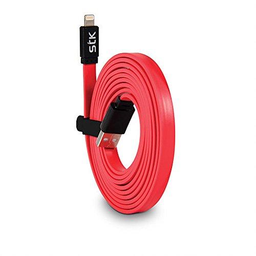 Lightning кабел за iPhone, iPad, iPod с Lightning (2 метра) - STK Noodle Lightning Cable 2 м (червен) | JAR Computers Lightning кабел за iPhone, iPad, iPod с Lightning (2 метра) - STK Noodle Lightning Cable 2 м (червен)