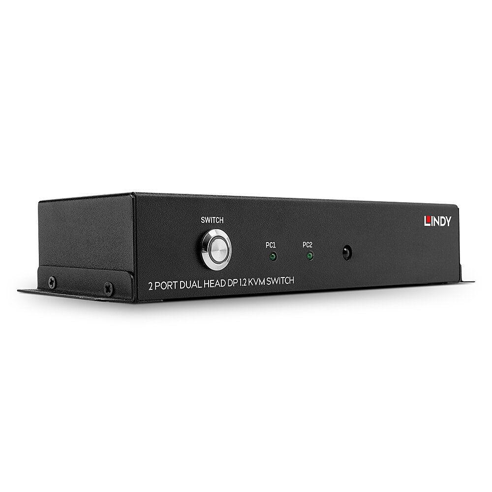 LINDY LNY-39306 :: 2-портов Dual Head DisplayPort 1.2 KVM превключвател