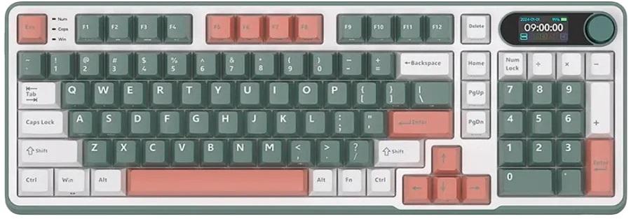 Механична клавиатура Royal Kludge – RK-S98, безжична, Chartreuse, RGB, Green | JAR Computers Механична клавиатура Royal Kludge – RK-S98, безжична, Chartreuse, RGB, Green