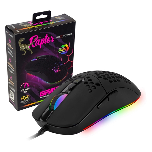Mouse Roxpower GM-19 Gaming RGB Optical, Black