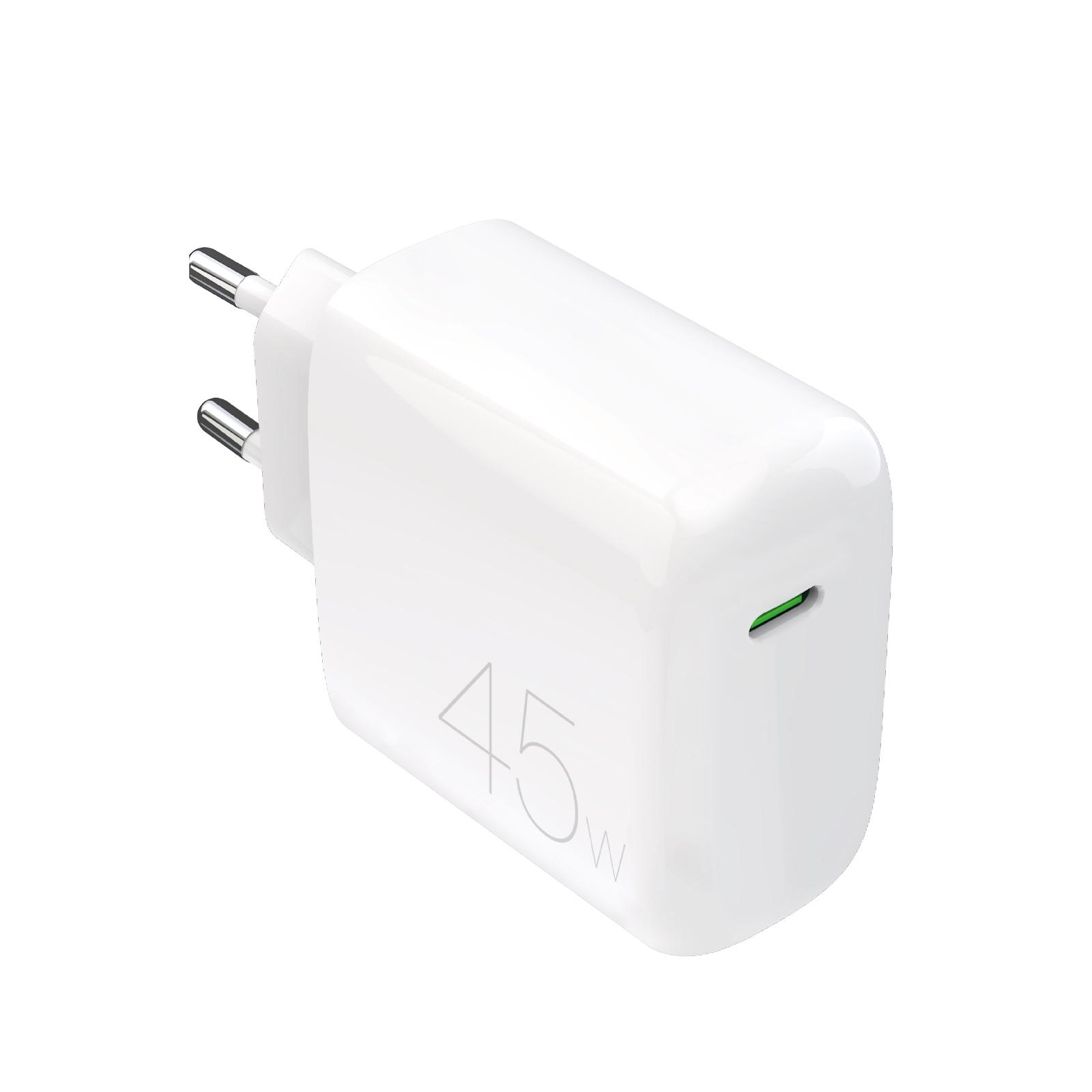 Puro 98626 Мрежово зарядно"PRO LITE" 1x USB-C,PD45W, бяло