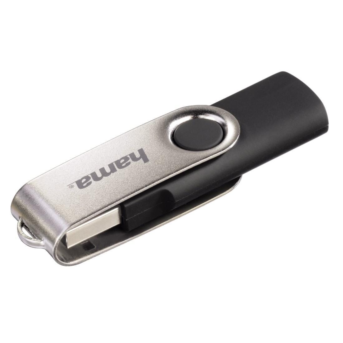 USB флаш памет HAMA Rotate,16 GB, USB 2.0, Type-A, черно-сива | JAR Computers USB флаш памет HAMA Rotate,16 GB, USB 2.0, Type-A, черно-сива