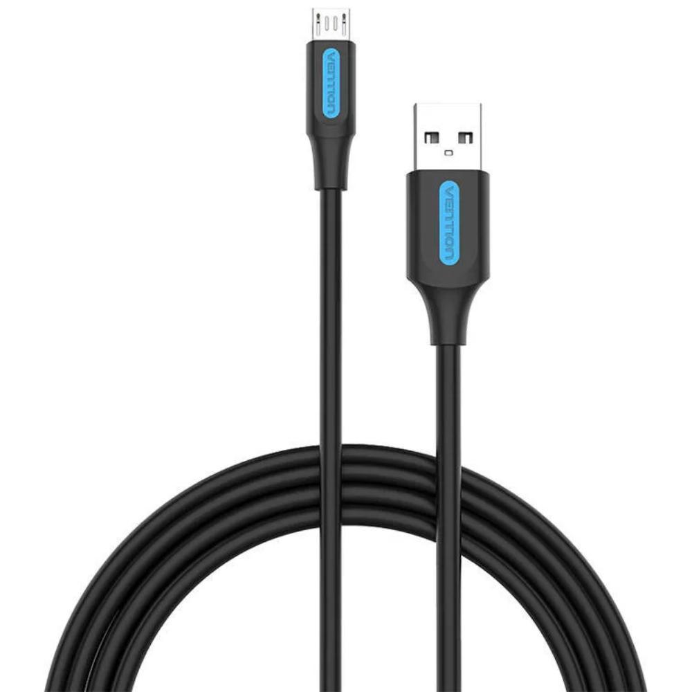 VENTION USB 2.0 A Male to Micro B Male 3A Cable 2M Black (COLBH) (VENCOLBH) | JAR Computers VENTION USB 2.0 A Male to Micro B Male 3A Cable 2M Black (COLBH) (VENCOLBH)
