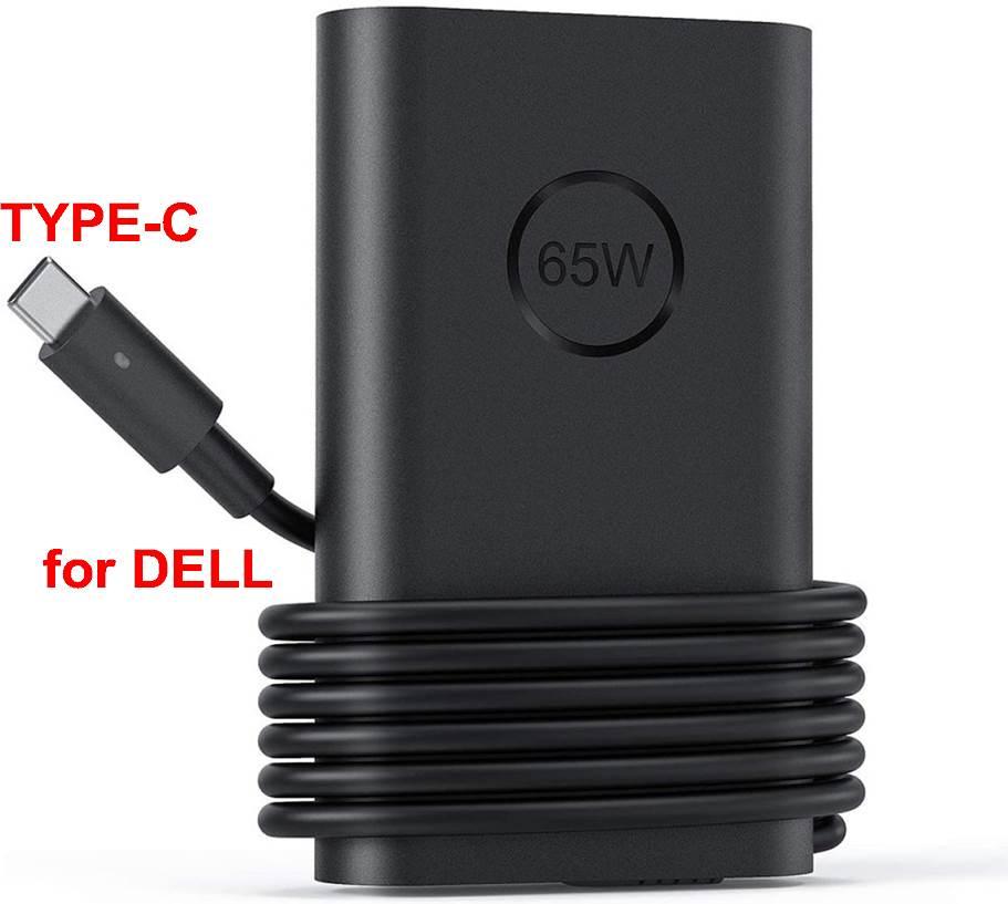 Адаптер за лаптоп (Зарядно за лаптоп) за DELL 20V 3.25A, 15V 3A, 9V 3A, 5V 3A USB Type-C