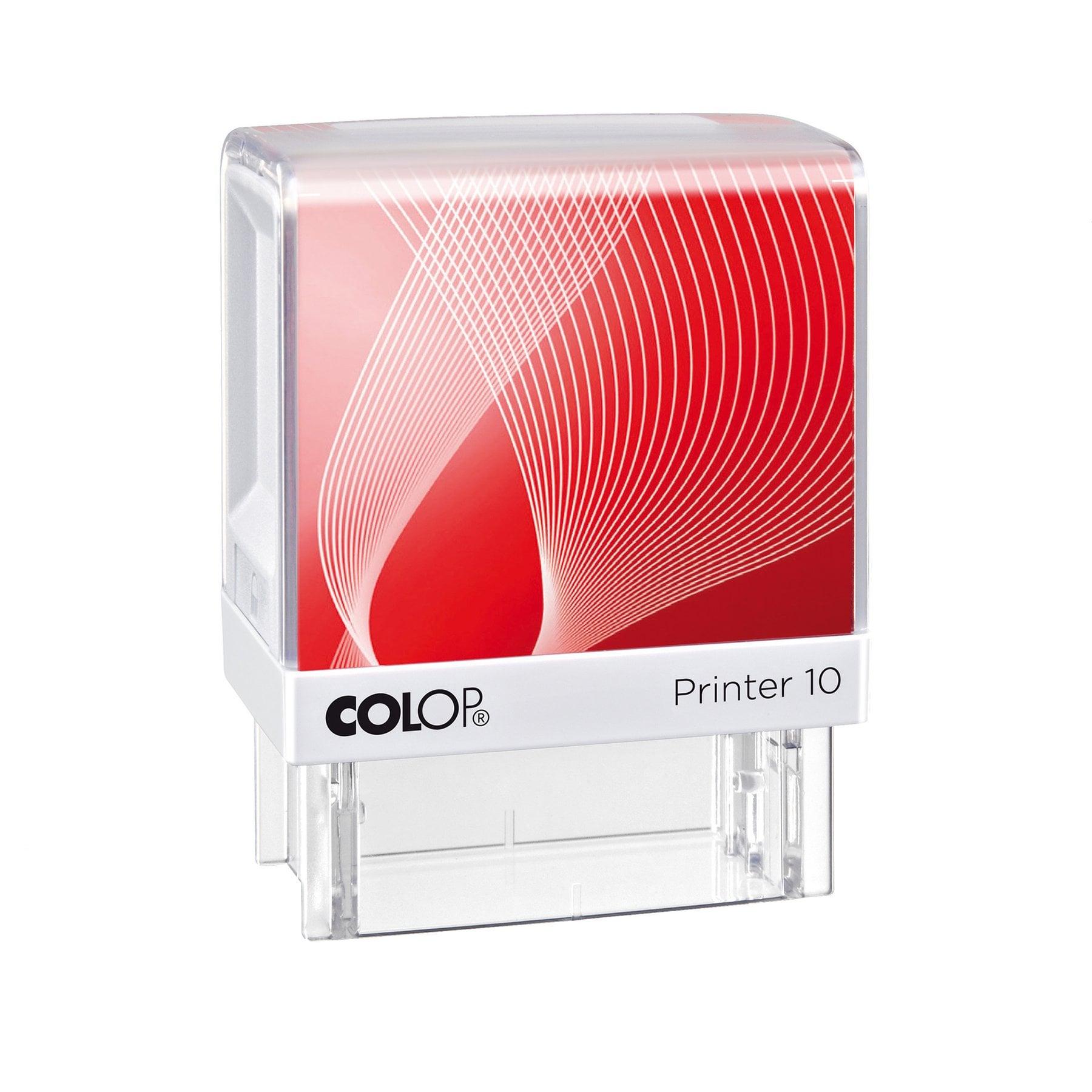 Colop Печат PR 10, правоъгълен, 10 x 27 mm, червен