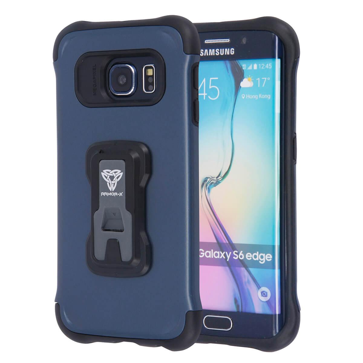 Хибриден кейс с висока степен на защита за Samsung Galaxy S6 Edge - Armor-X Rugged Case Belt Clip X-Mount CX-S6E_LS-NY (тъмносин) | JAR Computers Хибриден кейс с висока степен на защита за Samsung Galaxy S6 Edge - Armor-X Rugged Case Belt Clip X-Mount CX-S6E_LS-NY (тъмносин)