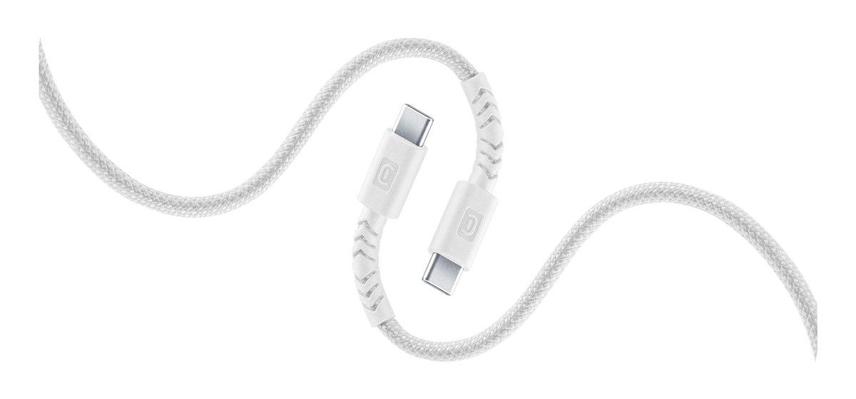 Кабел FLEXI BRAIDED  C2C 60W 150 см бял
