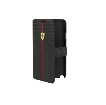 Кожен флип кейс тип портфейл за Samsung Galaxy Note 3 Neo - Ferrari Formula One Carbon Flip Case (черен) | JAR Computers Кожен флип кейс тип портфейл за Samsung Galaxy Note 3 Neo - Ferrari Formula One Carbon Flip Case (черен)