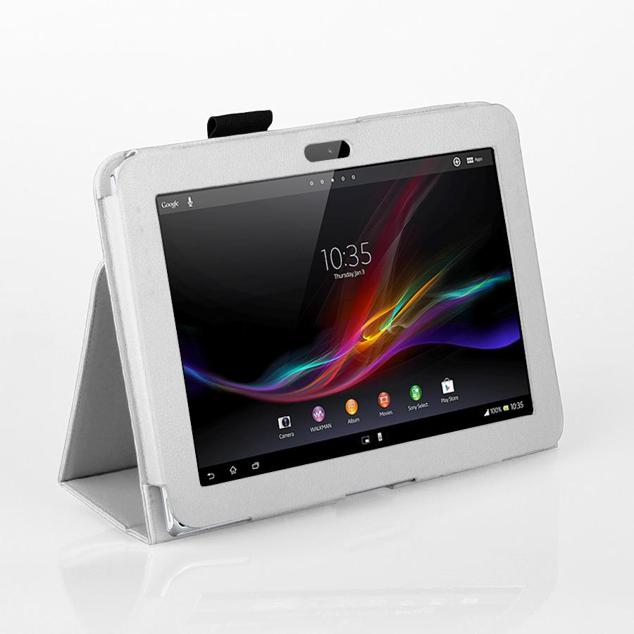 Кожен кейс и поставка за Sony Xperia Tablet Z - Slim Folio Case (бял) | JAR Computers Кожен кейс и поставка за Sony Xperia Tablet Z - Slim Folio Case (бял)