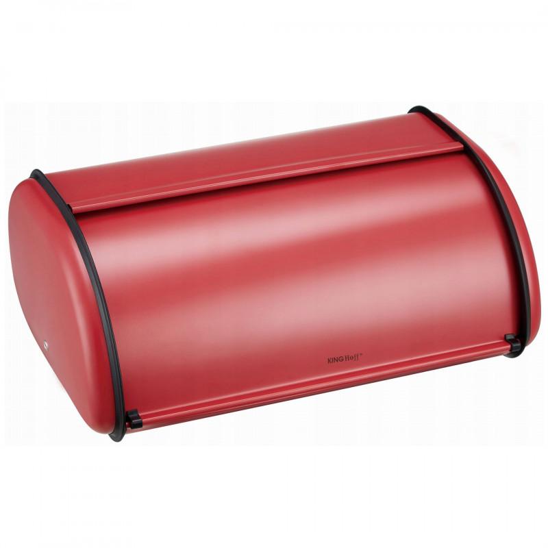Кутия за хляб Kinghoff KH 1865, 44 см, Лека и здрава конструкция, Стомана, Червен | JAR Computers Кутия за хляб Kinghoff KH 1865, 44 см, Лека и здрава конструкция, Стомана, Червен
