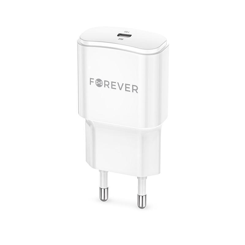 PD Зарядно Forever 220V TC-01 USB-C 20W бяло