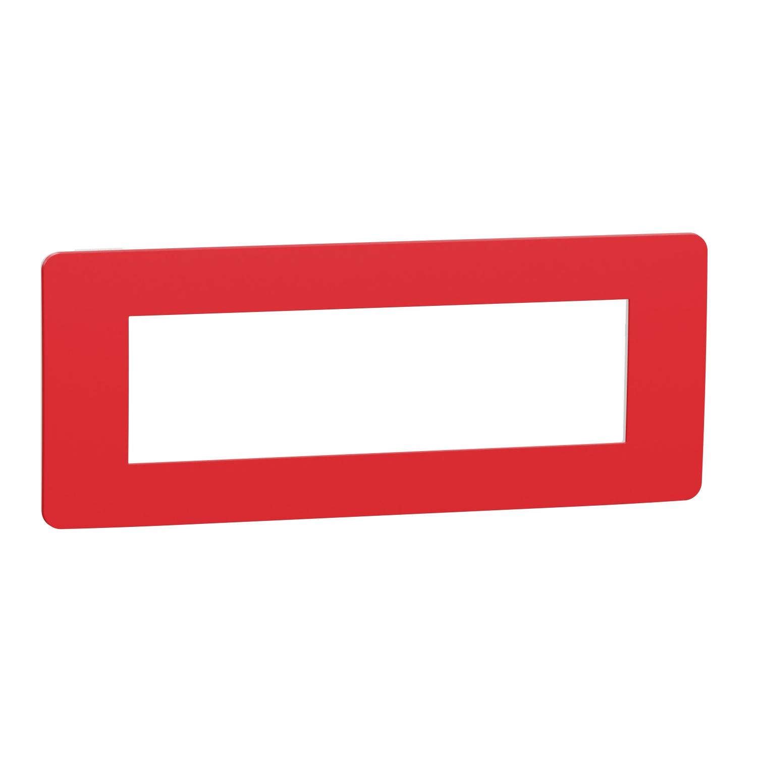 Рамка 7M Unica Studio, червен/бял - SCHNEIDER ELECTRIC New Unica NU270713 | JAR Computers Рамка 7M Unica Studio, червен/бял - SCHNEIDER ELECTRIC New Unica NU270713