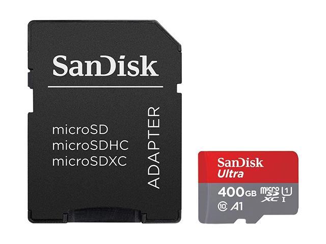 SanDisk Карта памет Ultra microSDXC,400GB + SD Adapter + 98MB/s Class 10 UHS-I A1