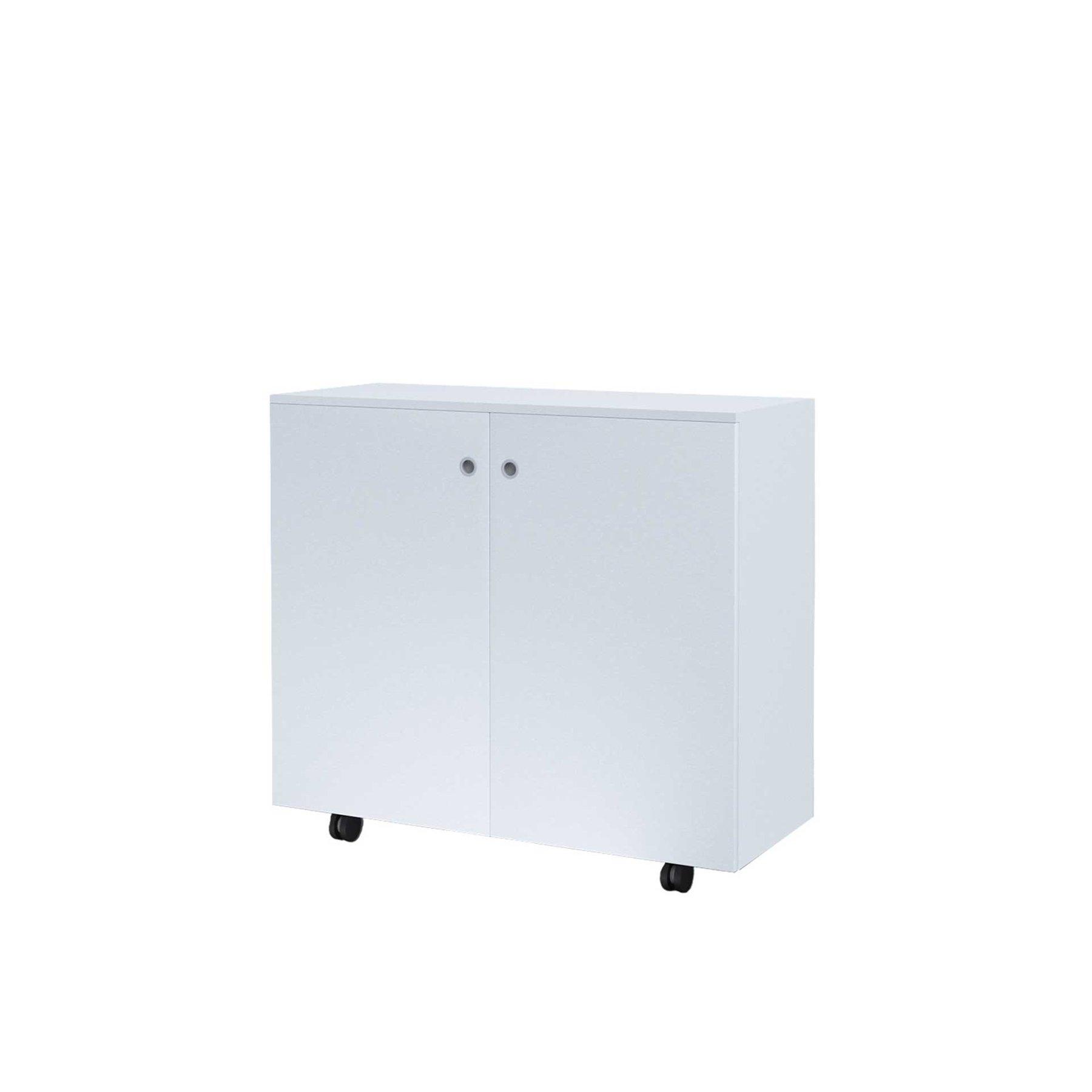 Шкаф RFG, с 2 рафта, с колелца, 1040 х 400 х 900 mm, ПДЧ, бял