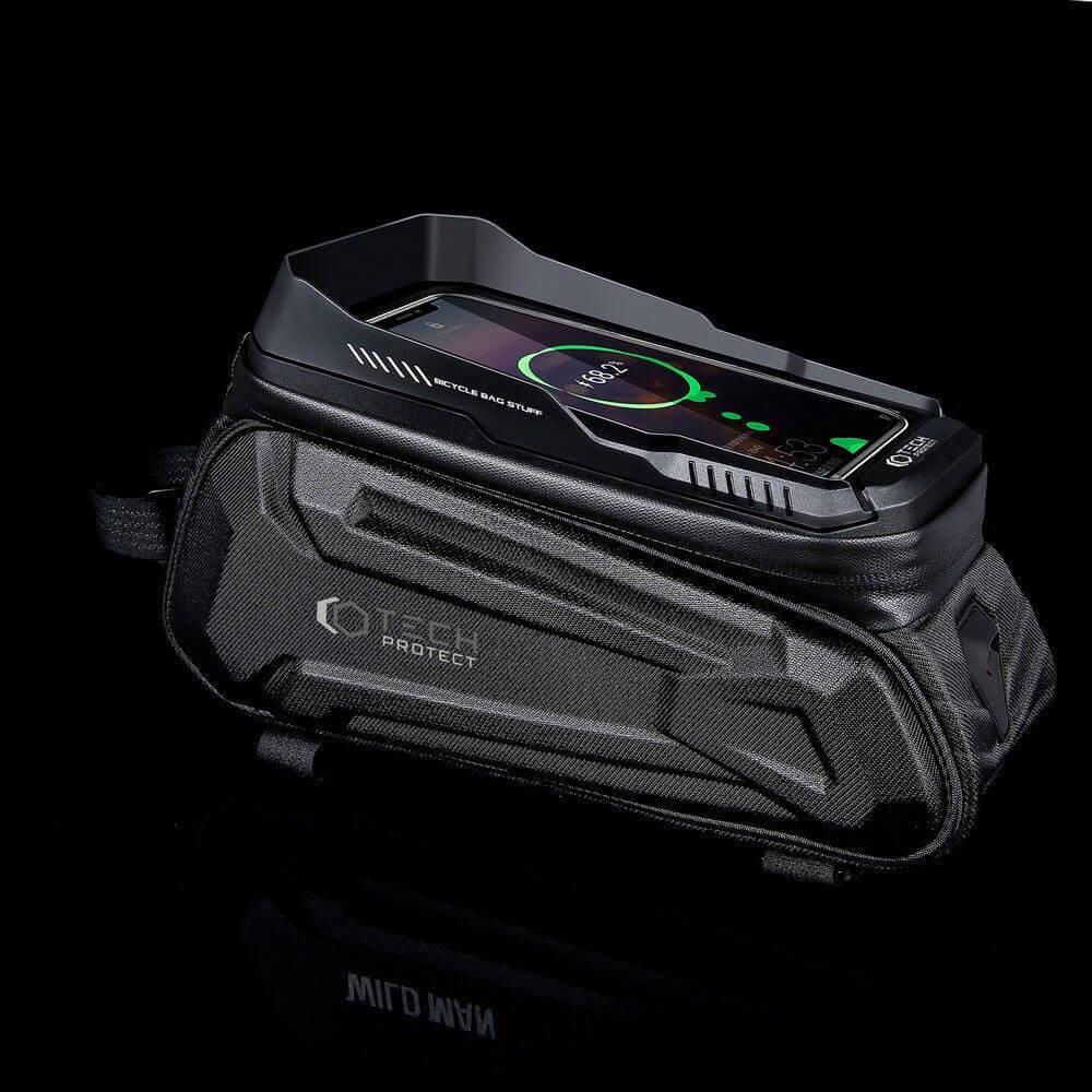 Универсален удароустойчив калъф за рамката на колело - Tech-Protect XT5 Waterproof Bicycle Bag 1.2L (черен) | JAR Computers Универсален удароустойчив калъф за рамката на колело - Tech-Protect XT5 Waterproof Bicycle Bag 1.2L (черен)