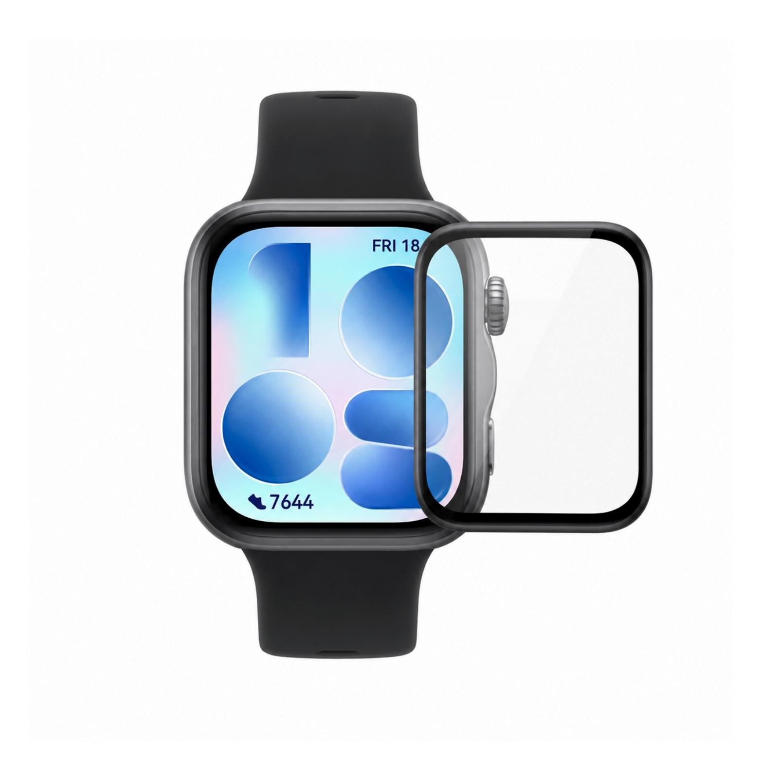 3D Tempered Pet Glass Huawei Watch Fit 5 /черен/ | JAR Computers 3D Tempered Pet Glass Huawei Watch Fit 5 /черен/
