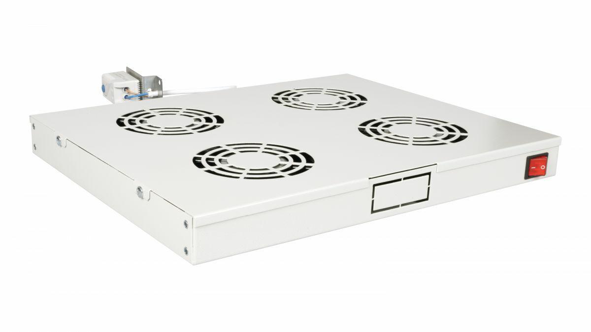 Equip Cooling Fans 19', 1U, 4FANS, RAL7035 Grey | JAR Computers Equip Cooling Fans 19', 1U, 4FANS, RAL7035 Grey