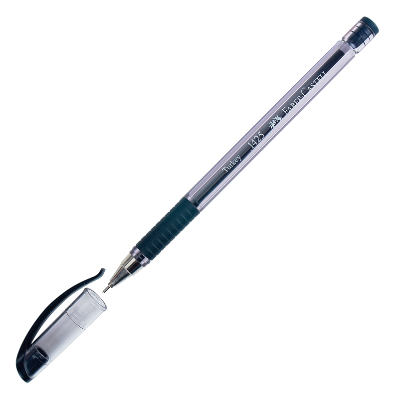 Faber-Castell Химикалка 1425 Fine, черна, 50 броя