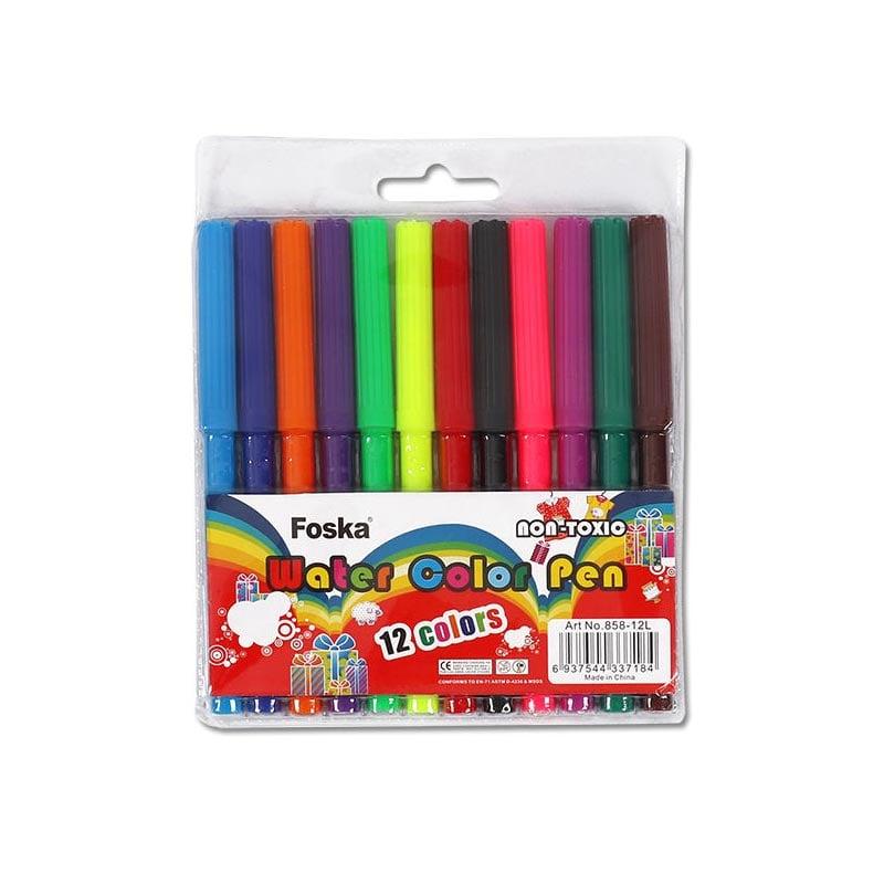 Foska Флумастери, 12 цвята | JAR Computers Foska Флумастери, 12 цвята