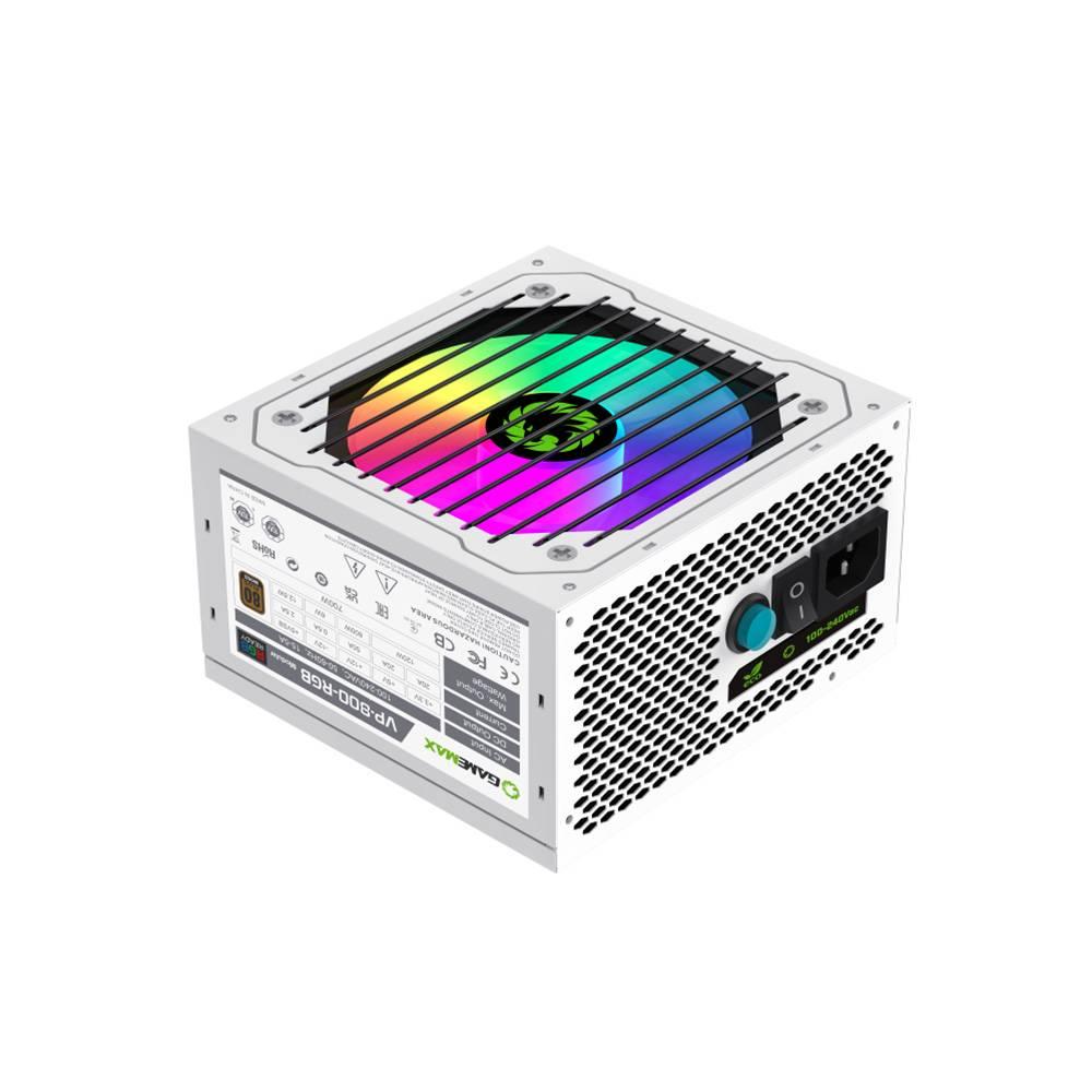 GameMax VP-800-RGB-M White Power Supply , VP series power supply offers performance and | JAR Computers GameMax VP-800-RGB-M White Power Supply , VP series power supply offers performance and