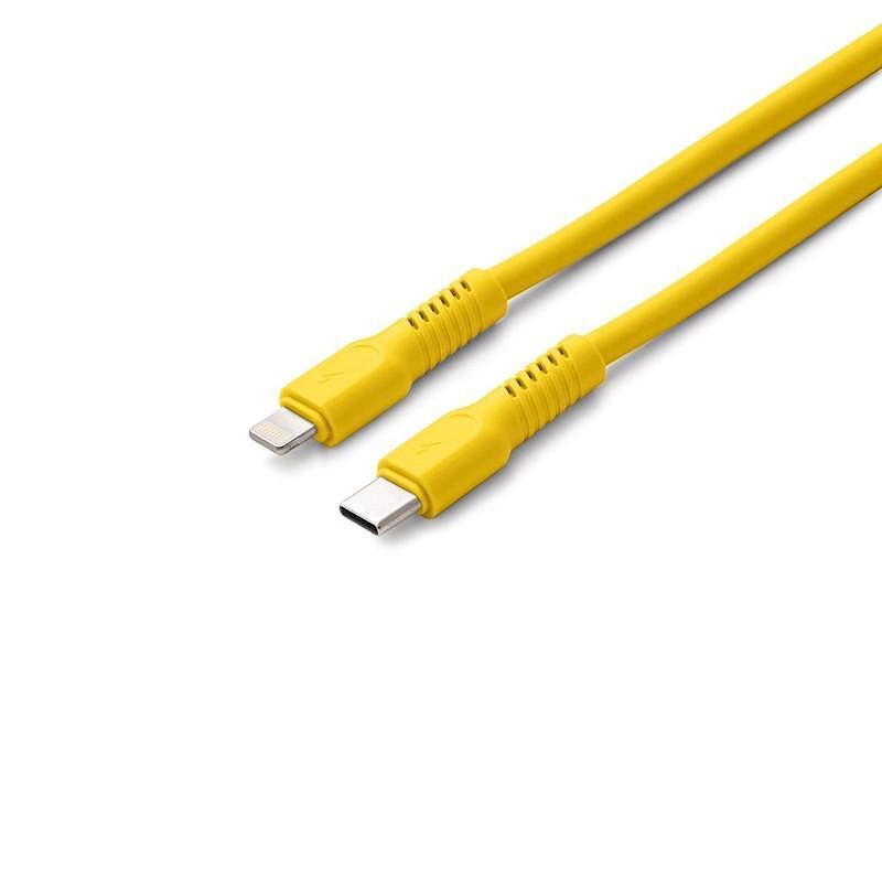 Кабел USB-C - Lightning 1,8m 2,4A COLORUM жълт