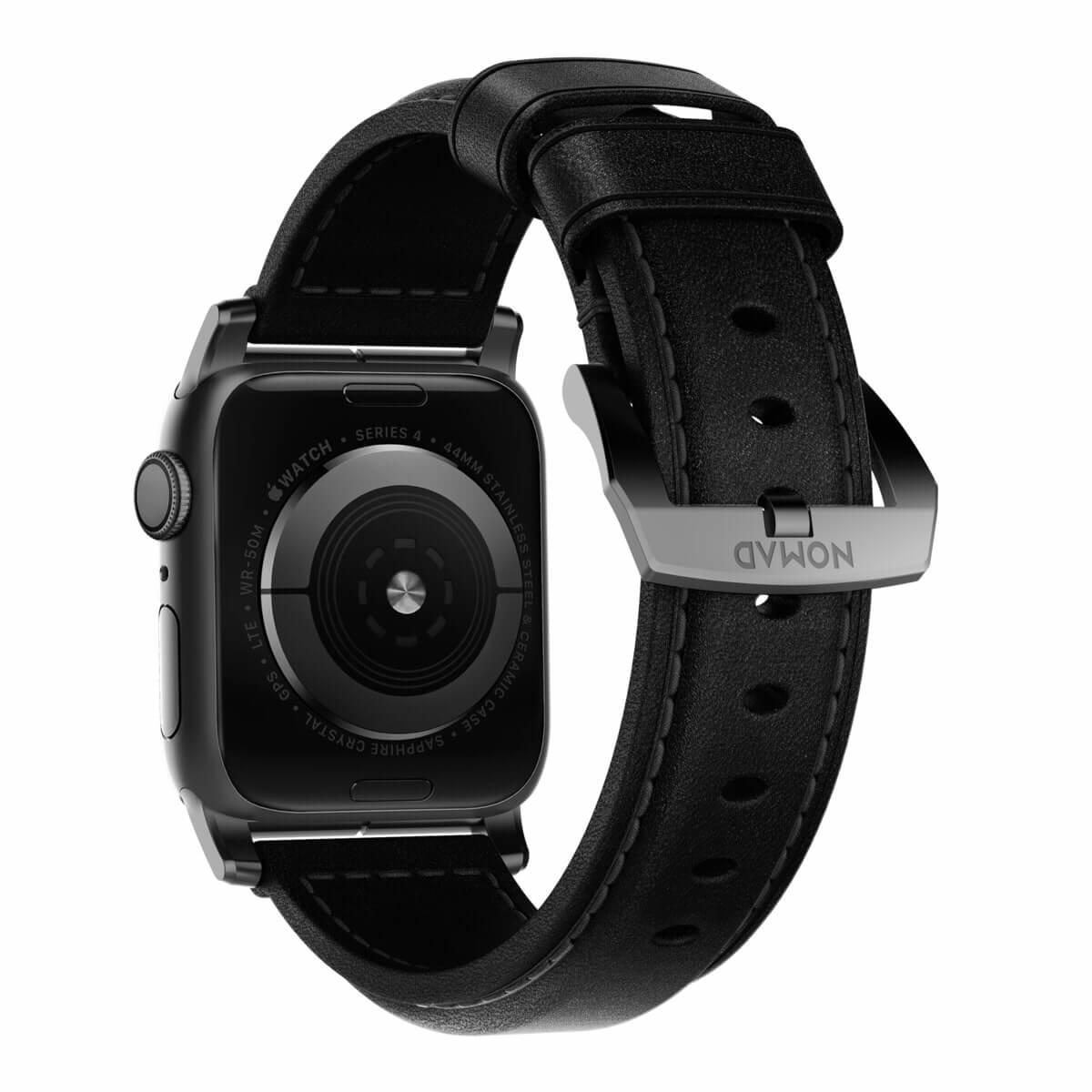Кожена (естествена кожа) каишка за Apple Watch 42мм, 44мм, 45мм, 46мм, Ultra, Ultra 2 49мм - Nomad Strap Traditional Leather (черен) | JAR Computers Кожена (естествена кожа) каишка за Apple Watch 42мм, 44мм, 45мм, 46мм, Ultra, Ultra 2 49мм - Nomad Strap Traditional Leather (черен)
