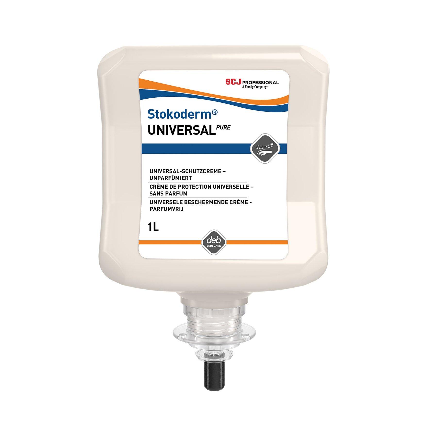 Крем за ръце SCJohnson Stokoderm Universal Pure, предпазващ, 1 L | JAR Computers Крем за ръце SCJohnson Stokoderm Universal Pure, предпазващ, 1 L