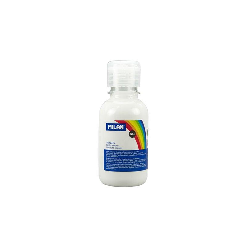 Milan Темперна боя, в бутилка, бяла, 125 ml, 12 броя | JAR Computers Milan Темперна боя, в бутилка, бяла, 125 ml, 12 броя