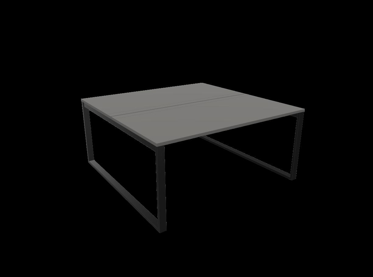 Работна станция с две места SQart Workbench, черна рамка, 1600x1600x740 мм, ПДЧ 25мм, тъмносиво | JAR Computers Работна станция с две места SQart Workbench, черна рамка, 1600x1600x740 мм, ПДЧ 25мм, тъмносиво
