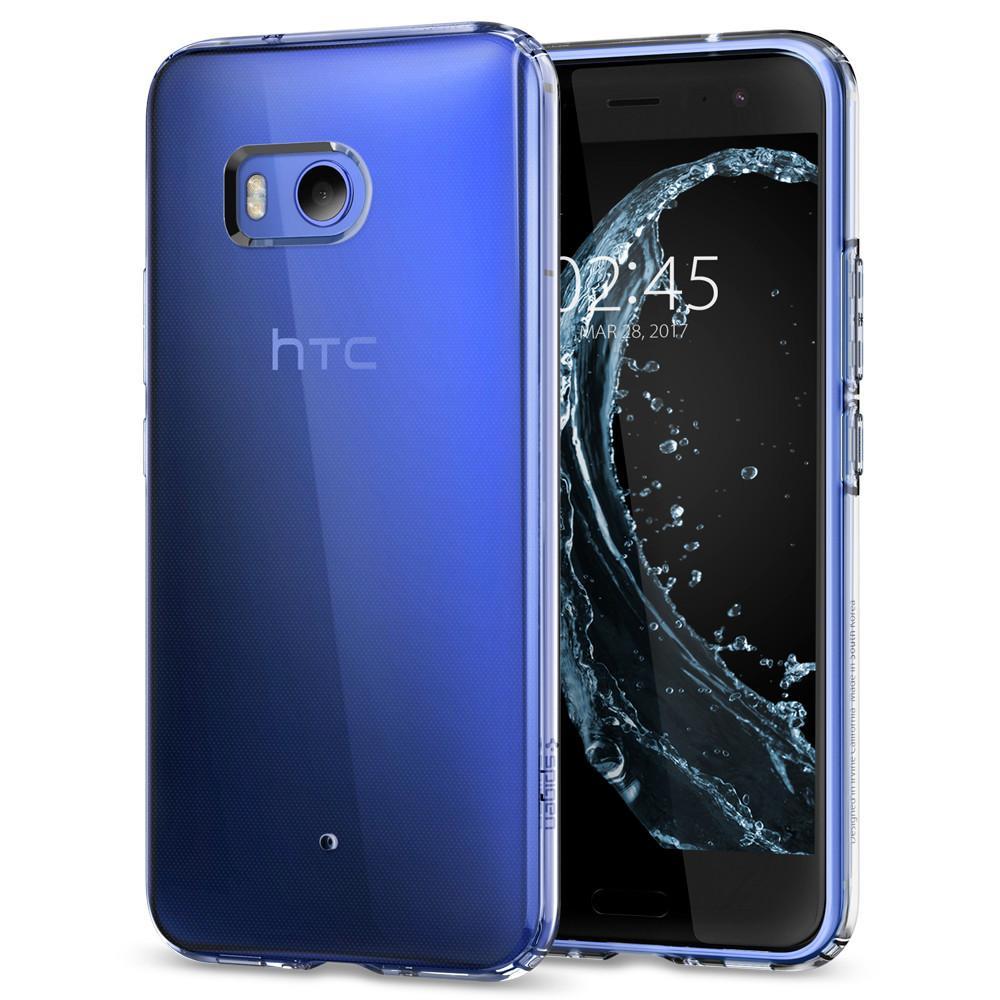 Тънък качествен термополиуретанов кейс за HTC U11 (прозрачен) - Spigen Liquid Crystal Case | JAR Computers Тънък качествен термополиуретанов кейс за HTC U11 (прозрачен) - Spigen Liquid Crystal Case