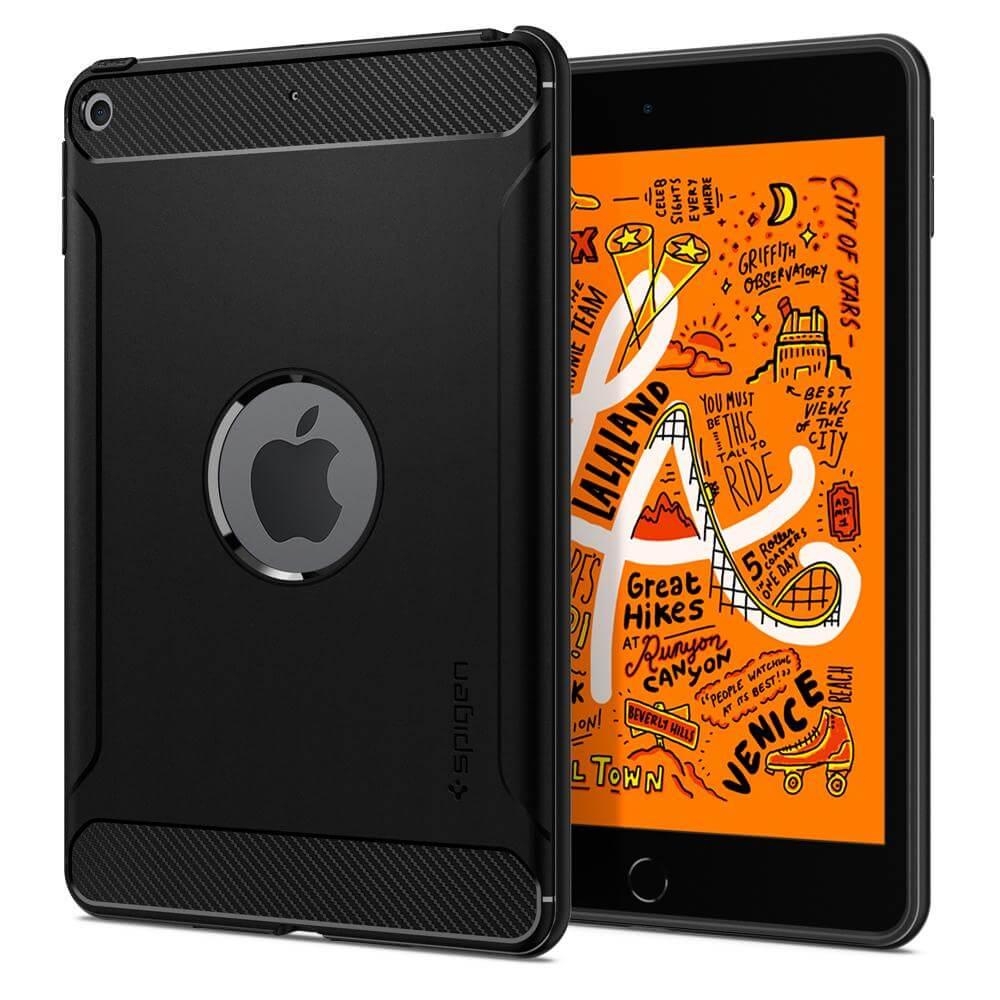 Удароустойчив силиконов (TPU) калъф за iPad mini 5 (2019) - Spigen Rugged Armor Case (черен) | JAR Computers Удароустойчив силиконов (TPU) калъф за iPad mini 5 (2019) - Spigen Rugged Armor Case (черен)