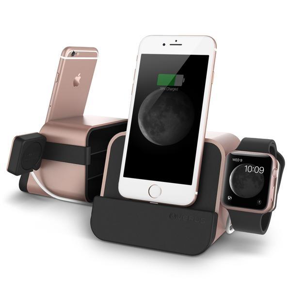 Универсална док станция за iPhone, iPad, Apple Watch и мобилни устройства с microUSB - Verus i-Depot Plus Cradle (розово злато) | JAR Computers Универсална док станция за iPhone, iPad, Apple Watch и мобилни устройства с microUSB - Verus i-Depot Plus Cradle (розово злато)