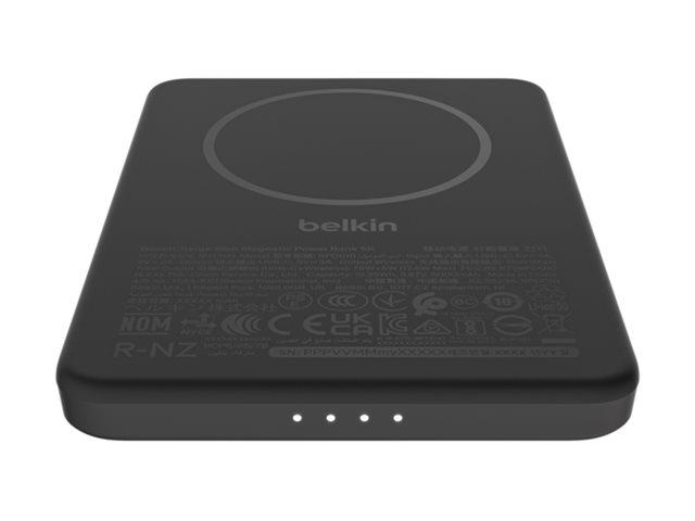 Belkin BoostCharge Slim 5000mAh mag.Powerb. 7,5W schw.BPD010hqBK | JAR Computers Belkin BoostCharge Slim 5000mAh mag.Powerb. 7,5W schw.BPD010hqBK