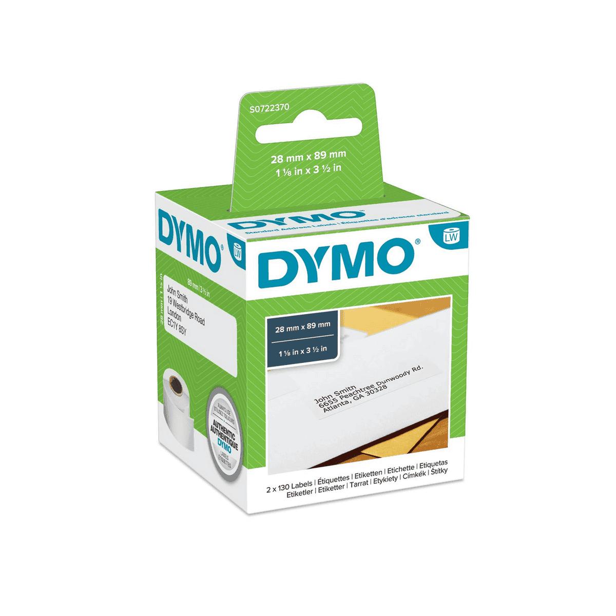 Етикети за етикетни принтери Dymo Label 99010 / S0722370 - Black on White - Double pack - PN S0722370 | JAR Computers Етикети за етикетни принтери Dymo Label 99010 / S0722370 - Black on White - Double pack - PN S0722370