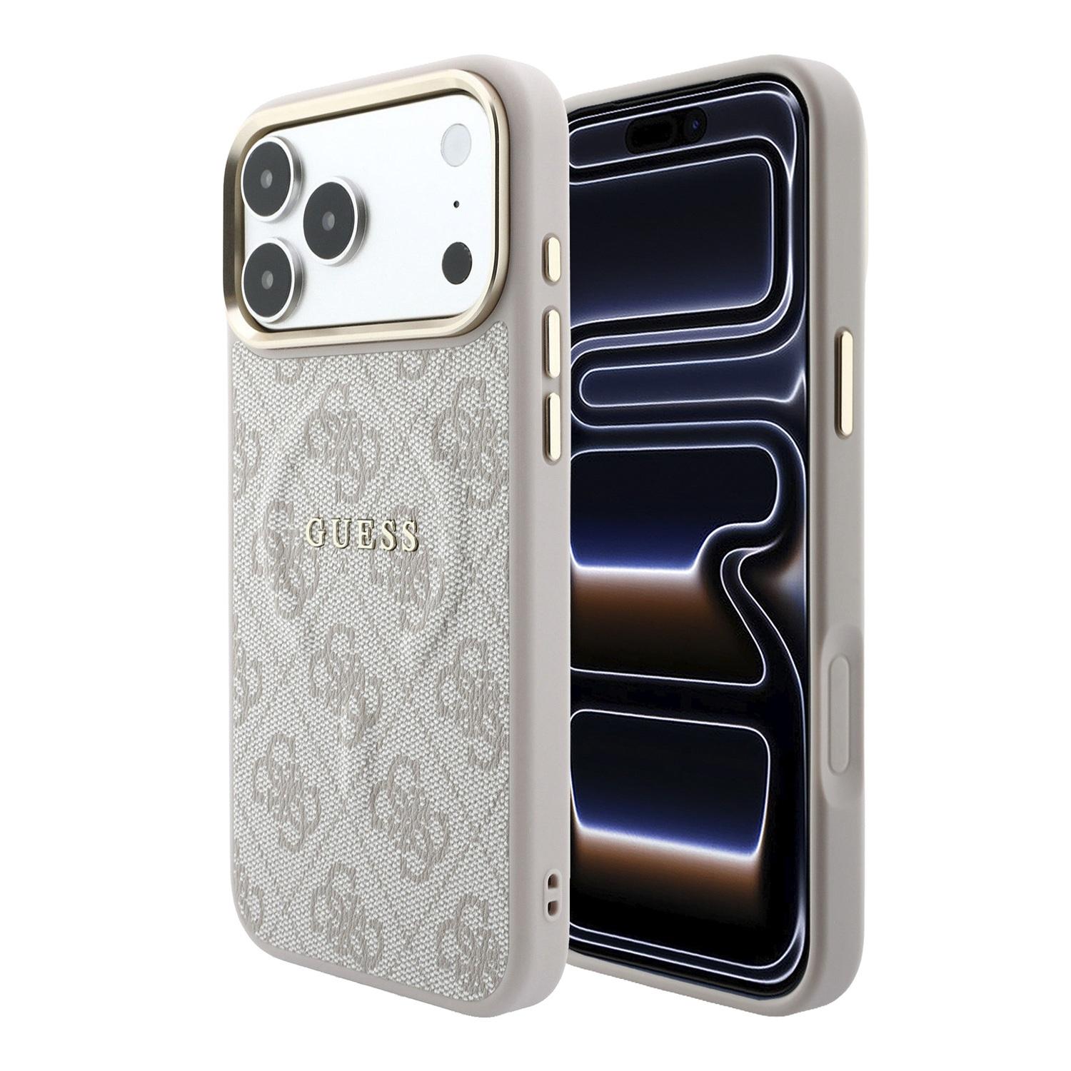 GUESS Калъф Apple iPhone 18 Pro Max, PU Leather 4G Gold Frame Embossed MagSafe /розов/ - GUHMP18XP4MSEGCP | JAR Computers GUESS Калъф Apple iPhone 18 Pro Max, PU Leather 4G Gold Frame Embossed MagSafe /розов/ - GUHMP18XP4MSEGCP