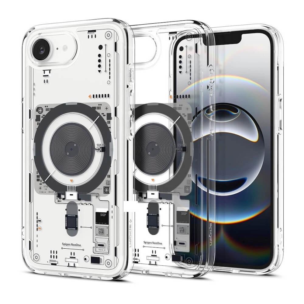 Хибриден кейс с висока степен на защита с MagSafe за iPhone 16e (прозрачен) - Spigen Ultra Hybrid MagSafe Neo One Case | JAR Computers Хибриден кейс с висока степен на защита с MagSafe за iPhone 16e (прозрачен) - Spigen Ultra Hybrid MagSafe Neo One Case