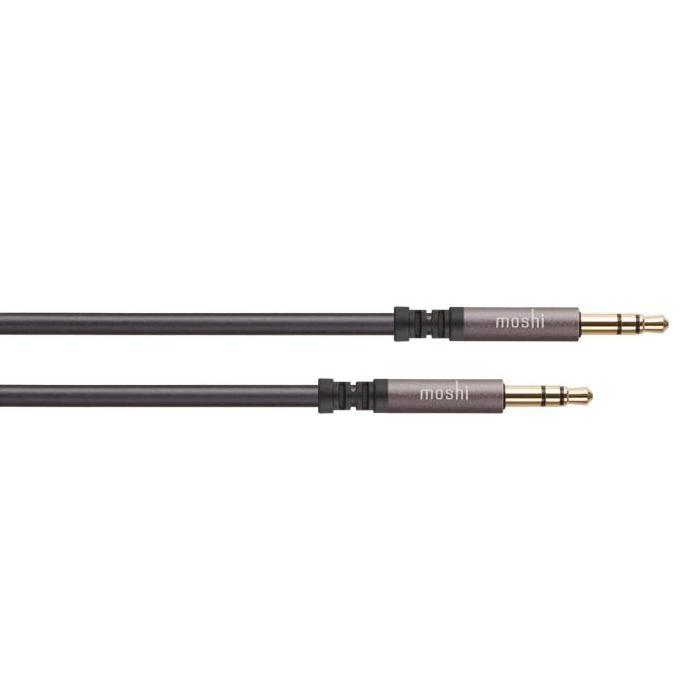 Качествен 3.5 мм. аудио кабел 180 см. - Moshi Mini Stereo Audio Cable (черен) | JAR Computers Качествен 3.5 мм. аудио кабел 180 см. - Moshi Mini Stereo Audio Cable (черен)