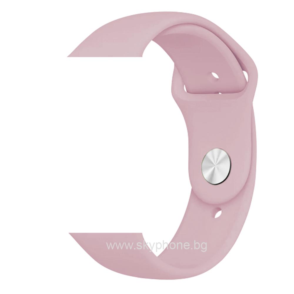 Каишка за Apple Watch 38/40/41мм, Simple, силиконова, M/L /розова/ | JAR Computers Каишка за Apple Watch 38/40/41мм, Simple, силиконова, M/L /розова/