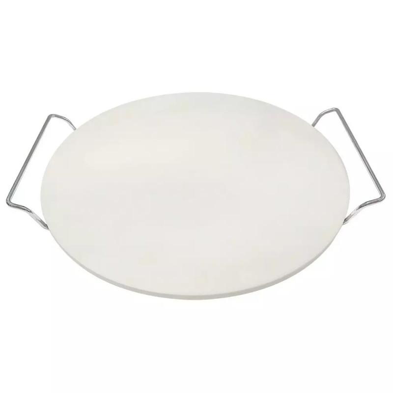 Каменна плоча за печене и сервиране на пица Klausberg KB 7788, 33 см, Метални дръжки, Бял | JAR Computers Каменна плоча за печене и сервиране на пица Klausberg KB 7788, 33 см, Метални дръжки, Бял