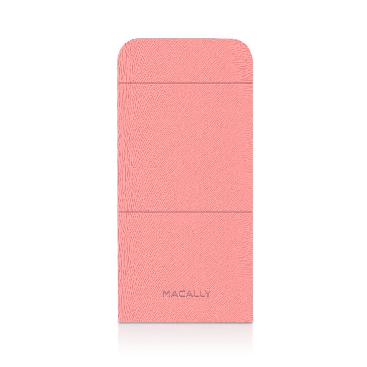 Кожен калъф и поставка за iPhone 5, iPhone 5S, iPhone SE - Macally Flip Case Rotatable Stand (розов) | JAR Computers Кожен калъф и поставка за iPhone 5, iPhone 5S, iPhone SE - Macally Flip Case Rotatable Stand (розов)